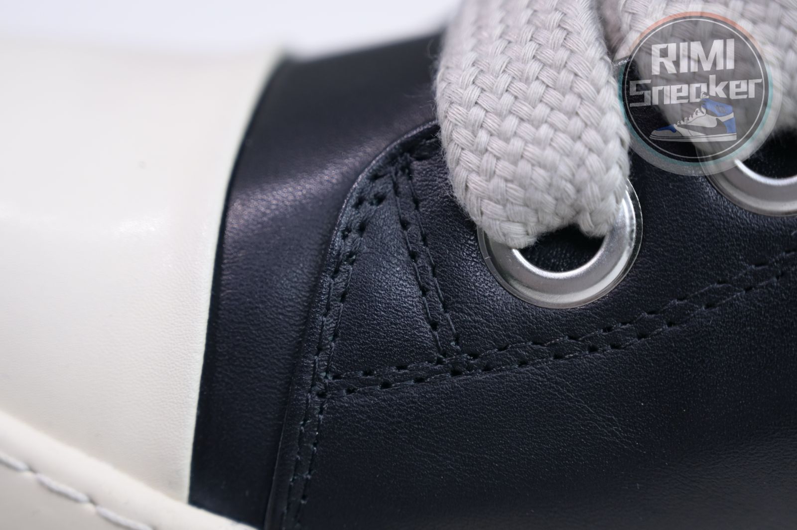 Rick Owens Jumbo Laced High Black Milk Leather