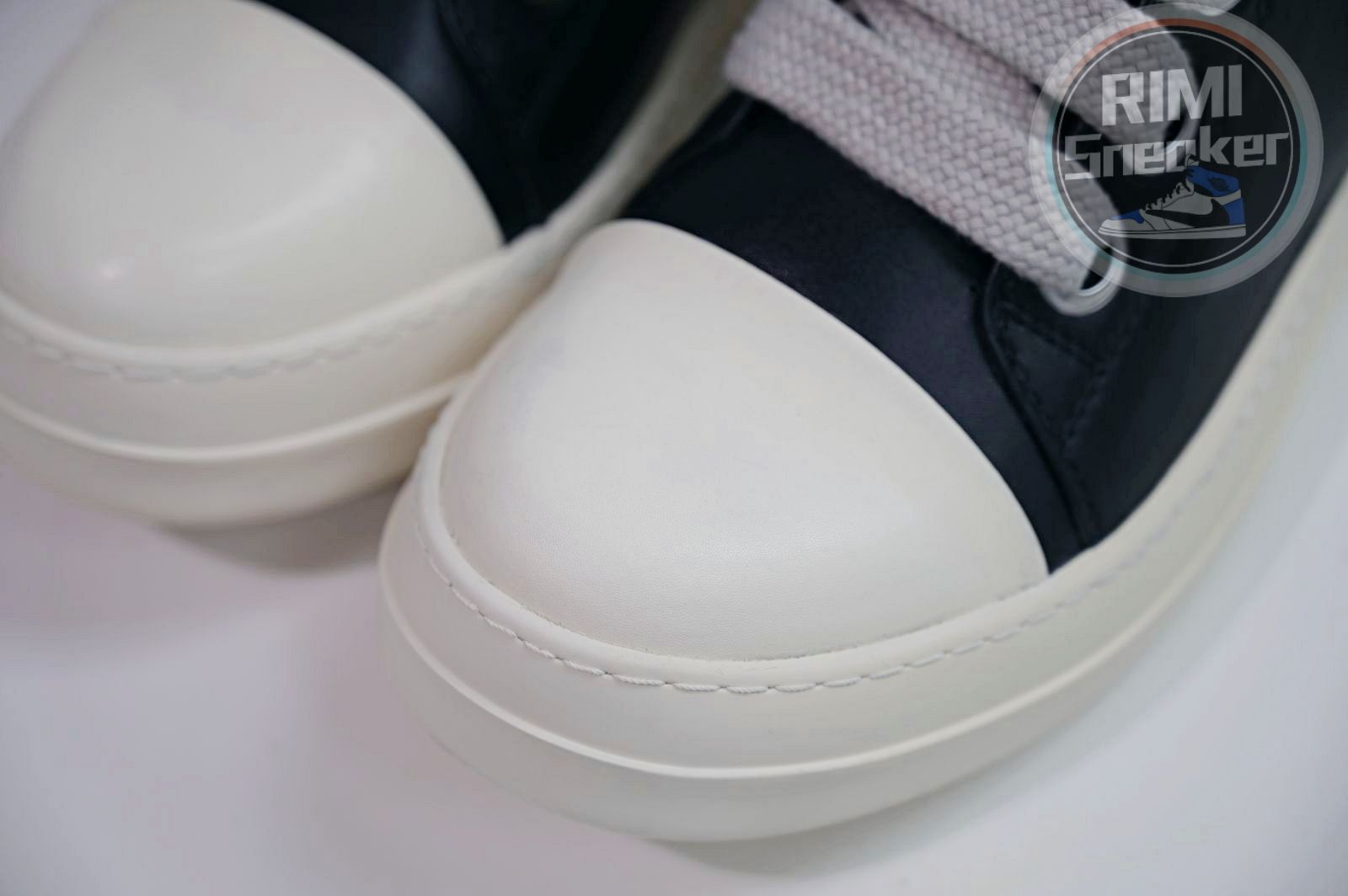 Rick Owens Jumbo Laced High Black Milk Leather