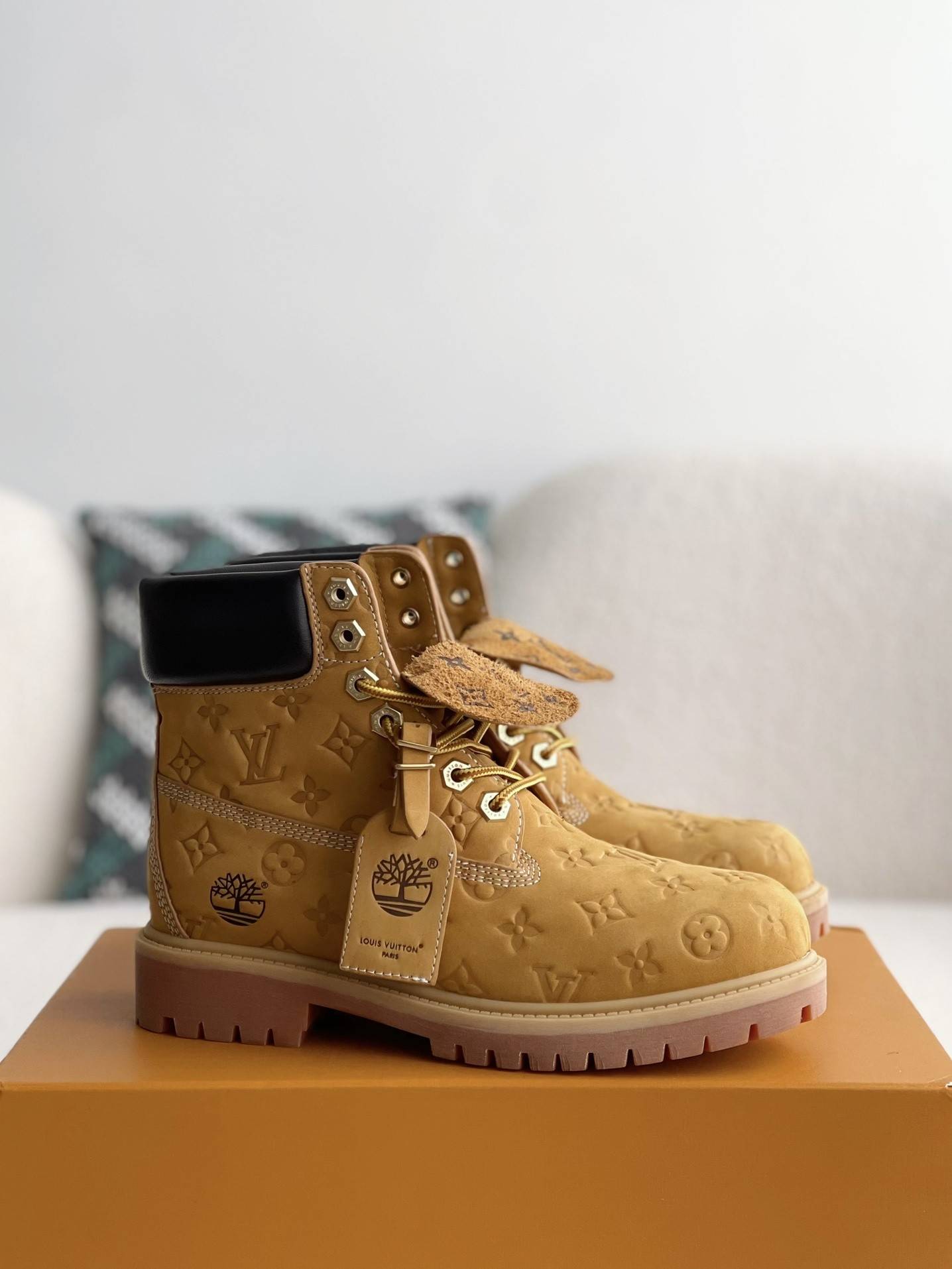 L*V x Timberland yellow boots/Martin boots/boots