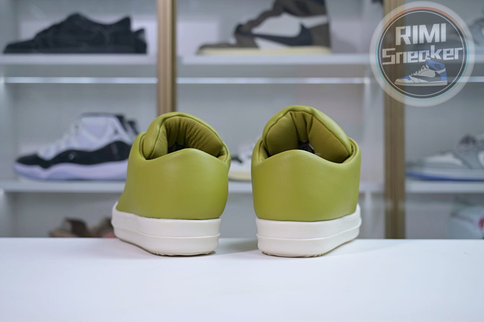 Rick Owens Jumbo Laced Padded Low Green