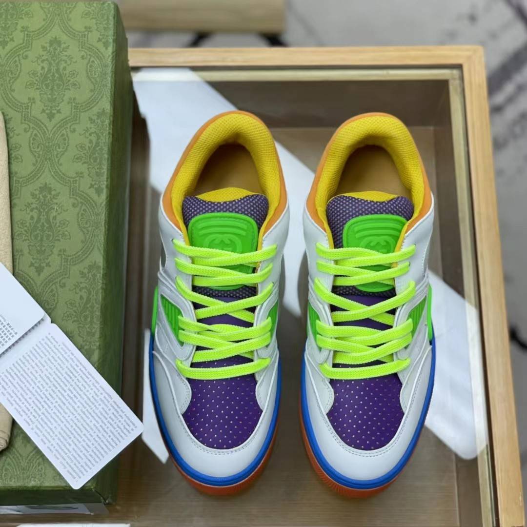 GU*Isneakers Cowhide+Breathable mesh