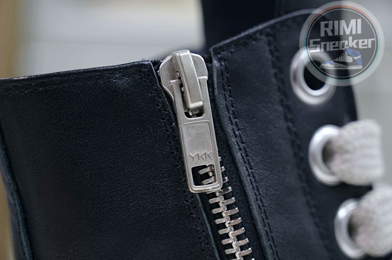 Rick Owens Jumbo Laced High Black Milk Leather