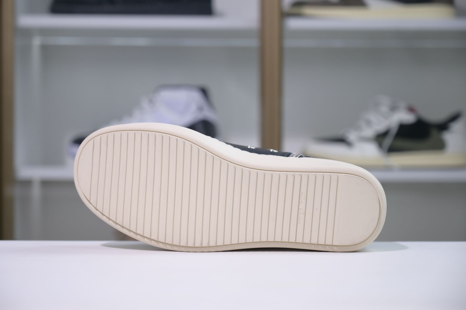 Rick Owens Jumbo Laced High Black Milk Leather