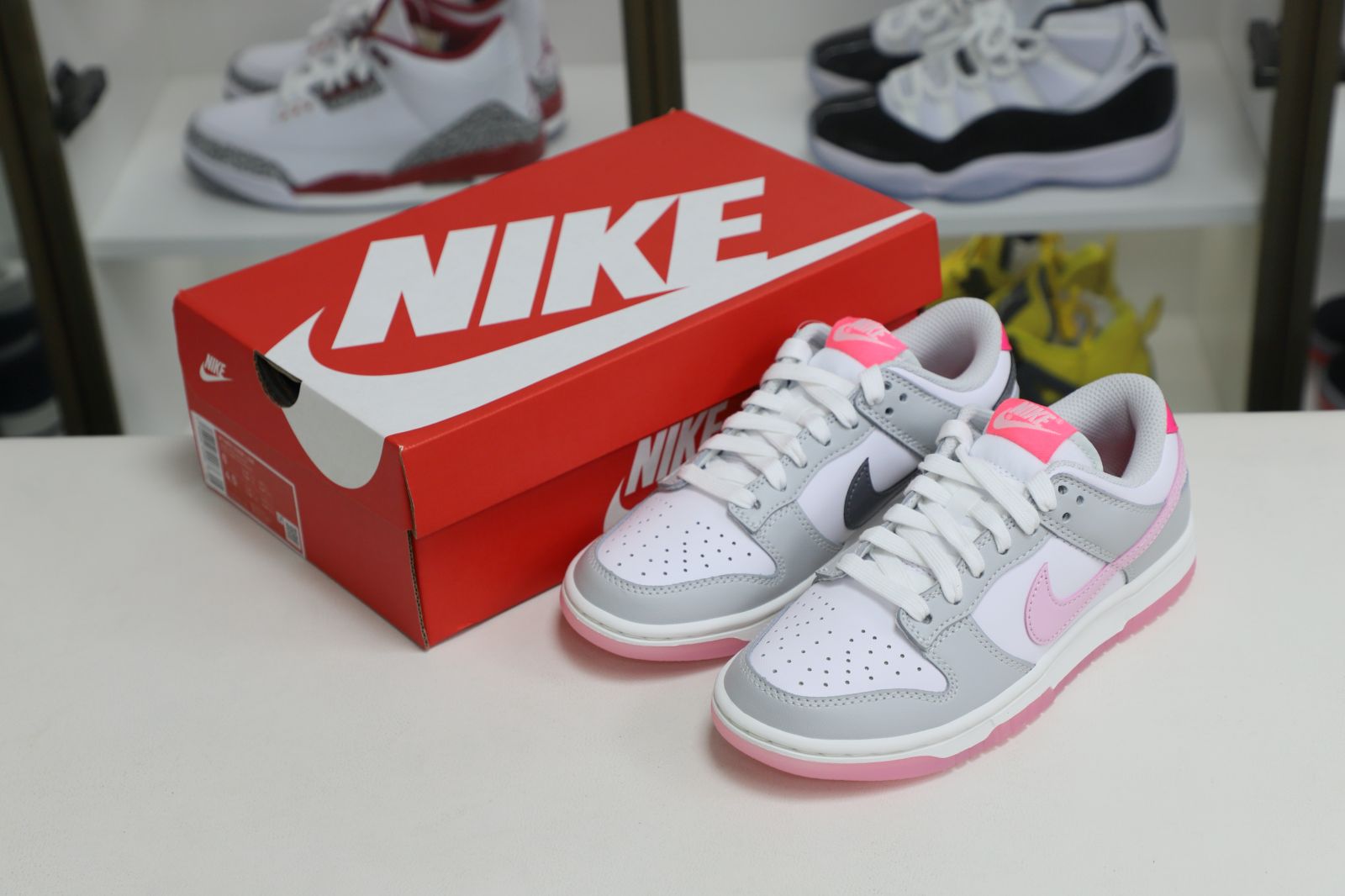 Nike Dunk Low"SummitWhite and  Pink Foam"