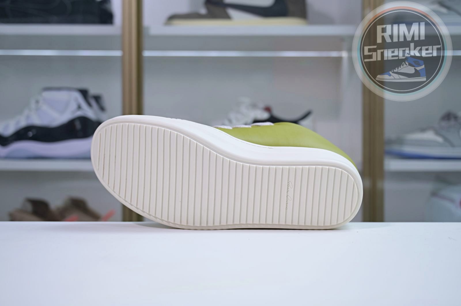 Rick Owens Jumbo Laced Padded Low Green