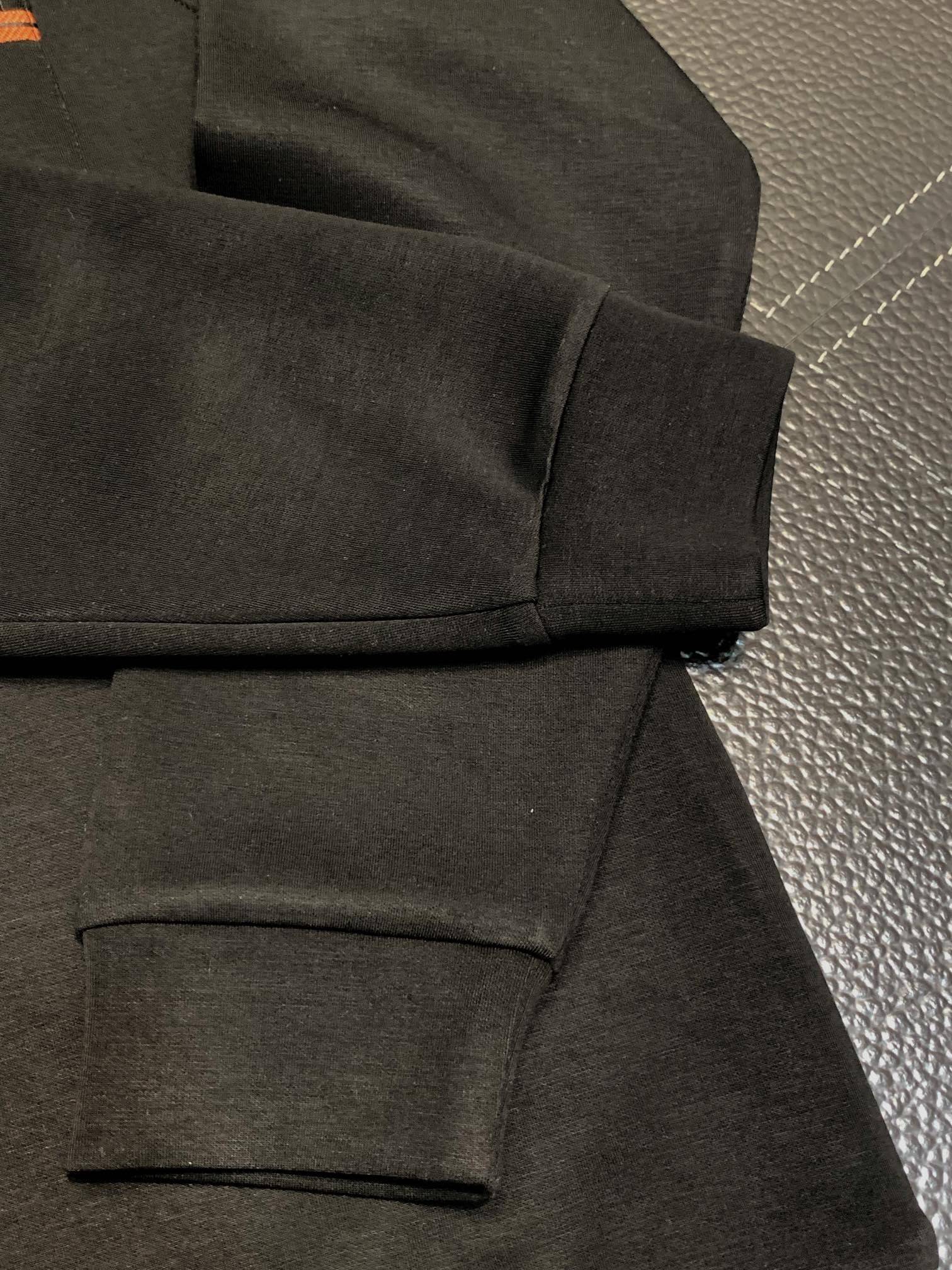 Zegna lapel casual sweatshirt