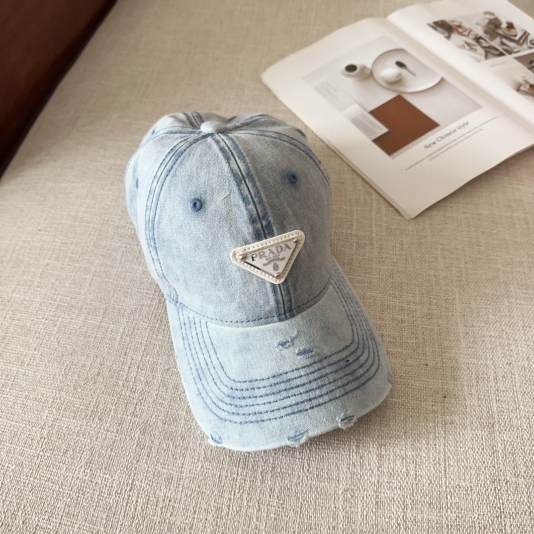 [#4813] Prada baseball cap peaked ca p hat