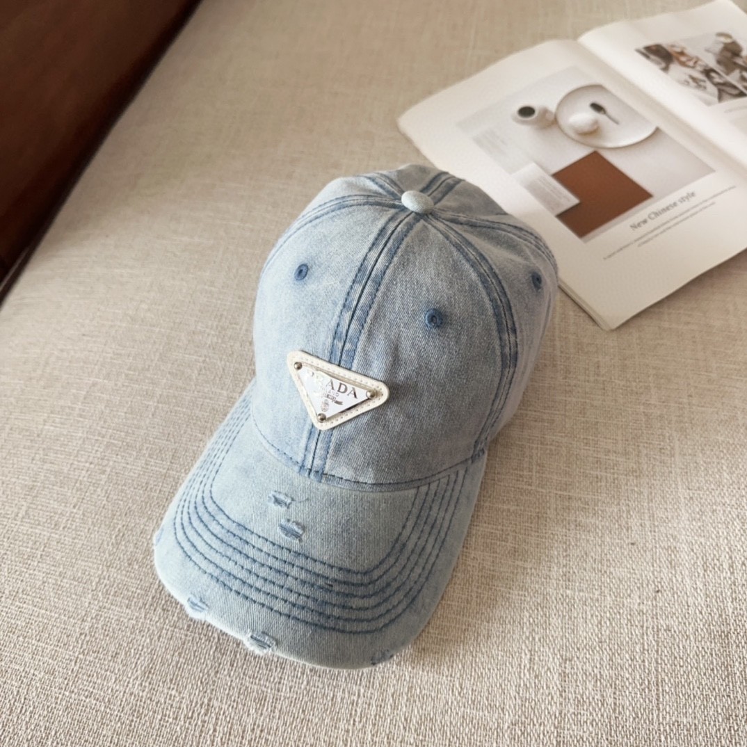 [#4813] Prada baseball cap peaked ca p hat