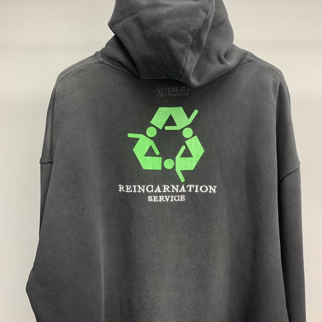 Balenciaga lettered washed sweatshirt