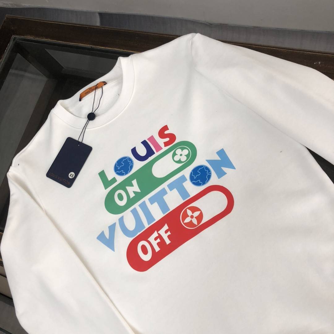Louis Vuitton 2023 new autumn and winter couples style round neck sweatshirt