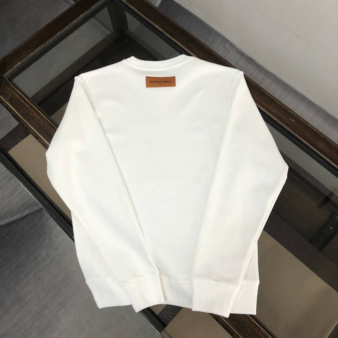 Louis Vuitton 2023 new autumn and winter couples style round neck sweatshirt