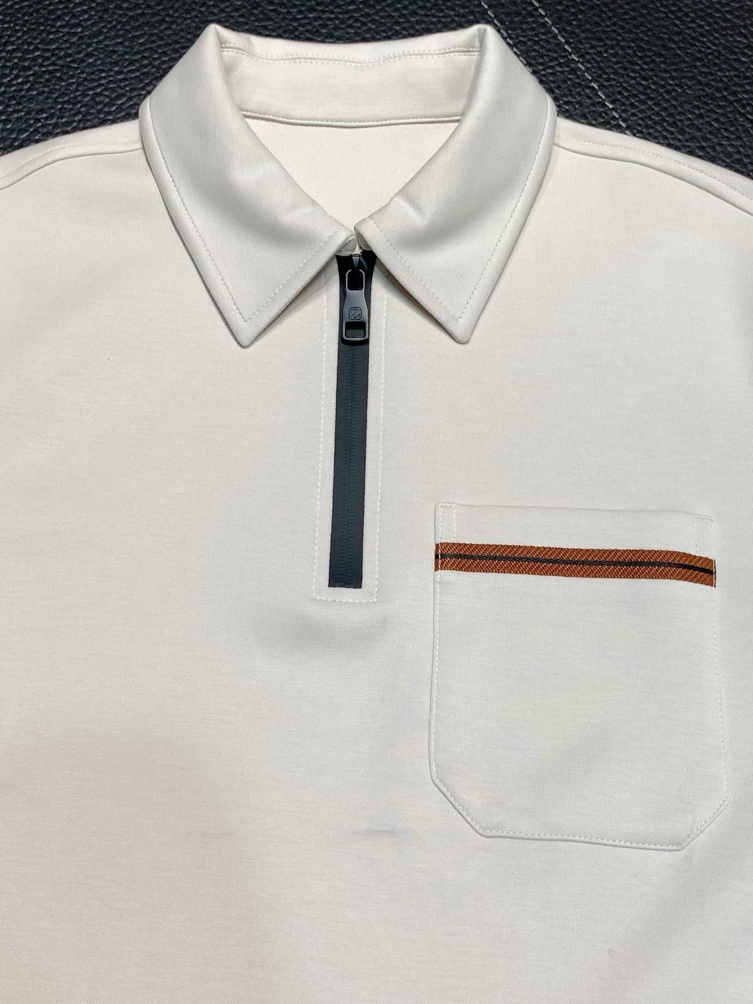 Zegna lapel casual sweatshirt