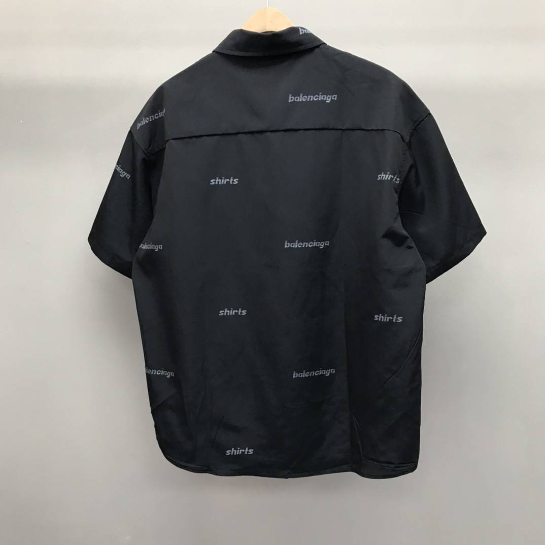 Balenciaga bullet screen short sleeve shirt