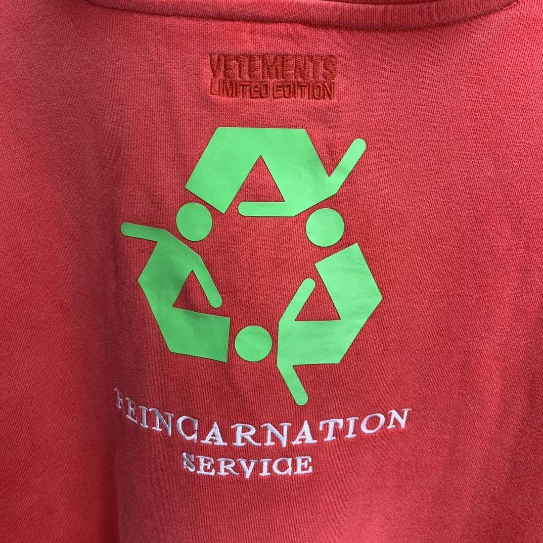 Balenciaga lettered washed sweatshirt