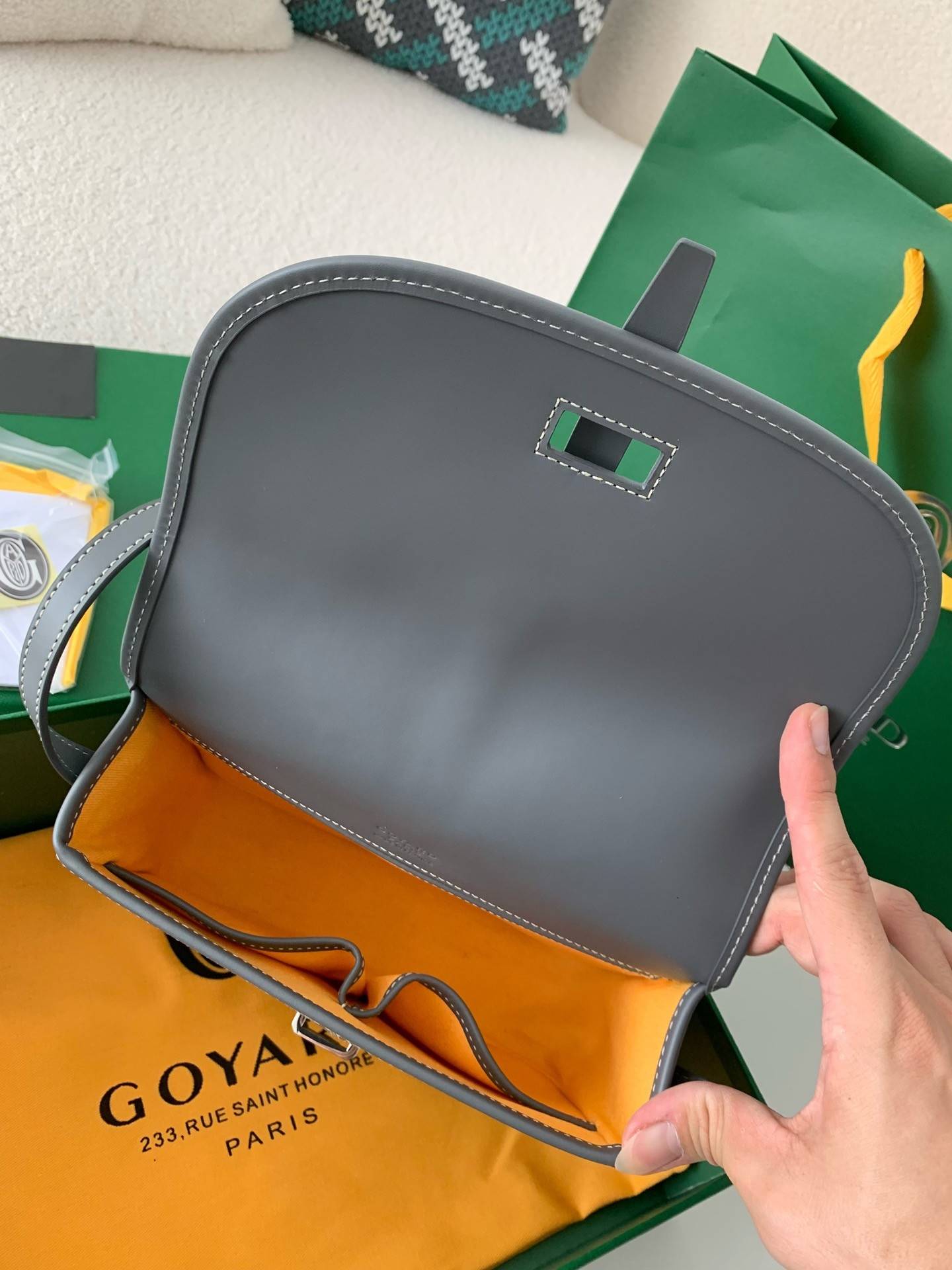 Goyard BeL*Védère bag Top Quality  Size:21.5*16*6cm