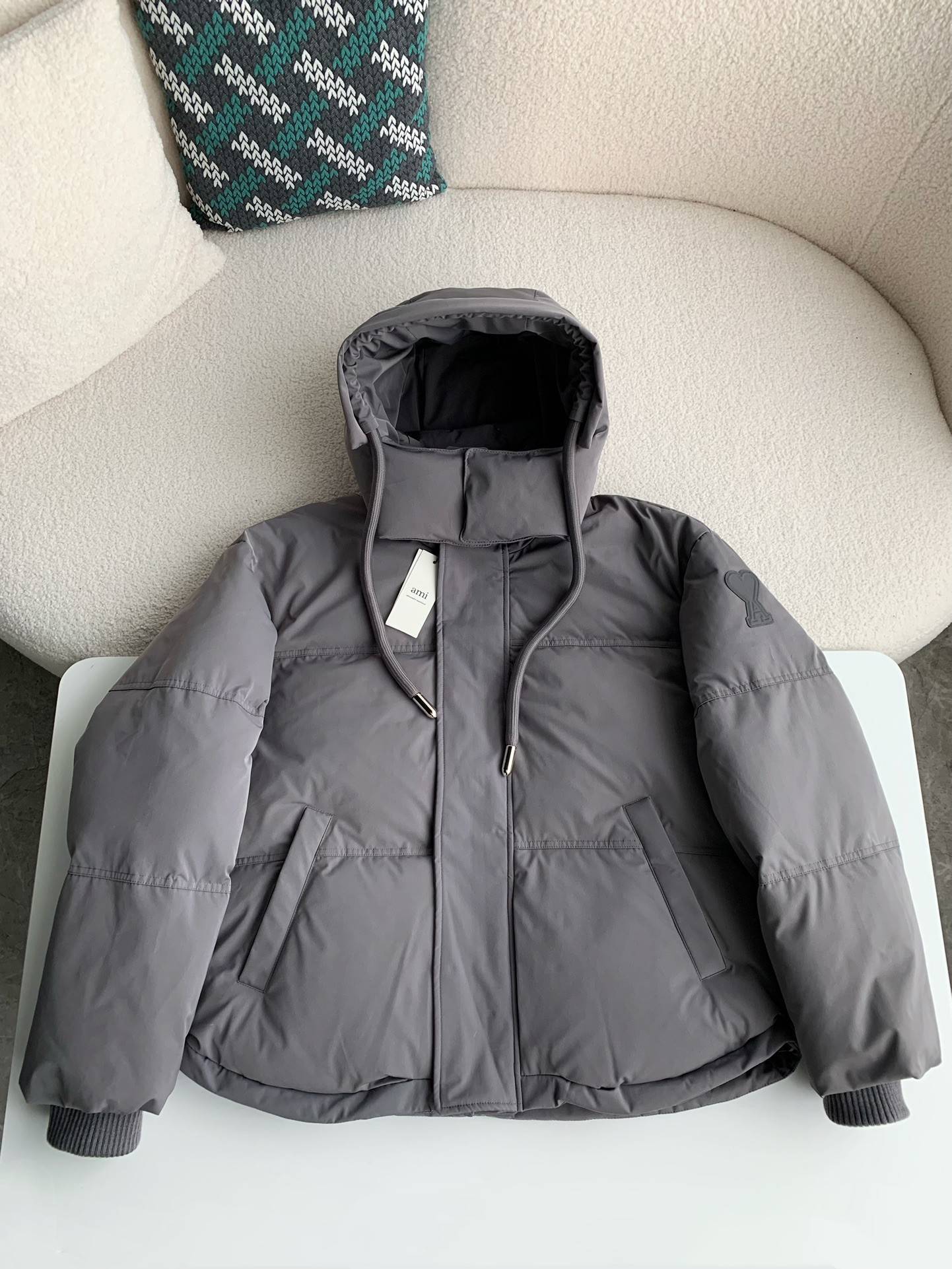 Ami Short men''s down jacket