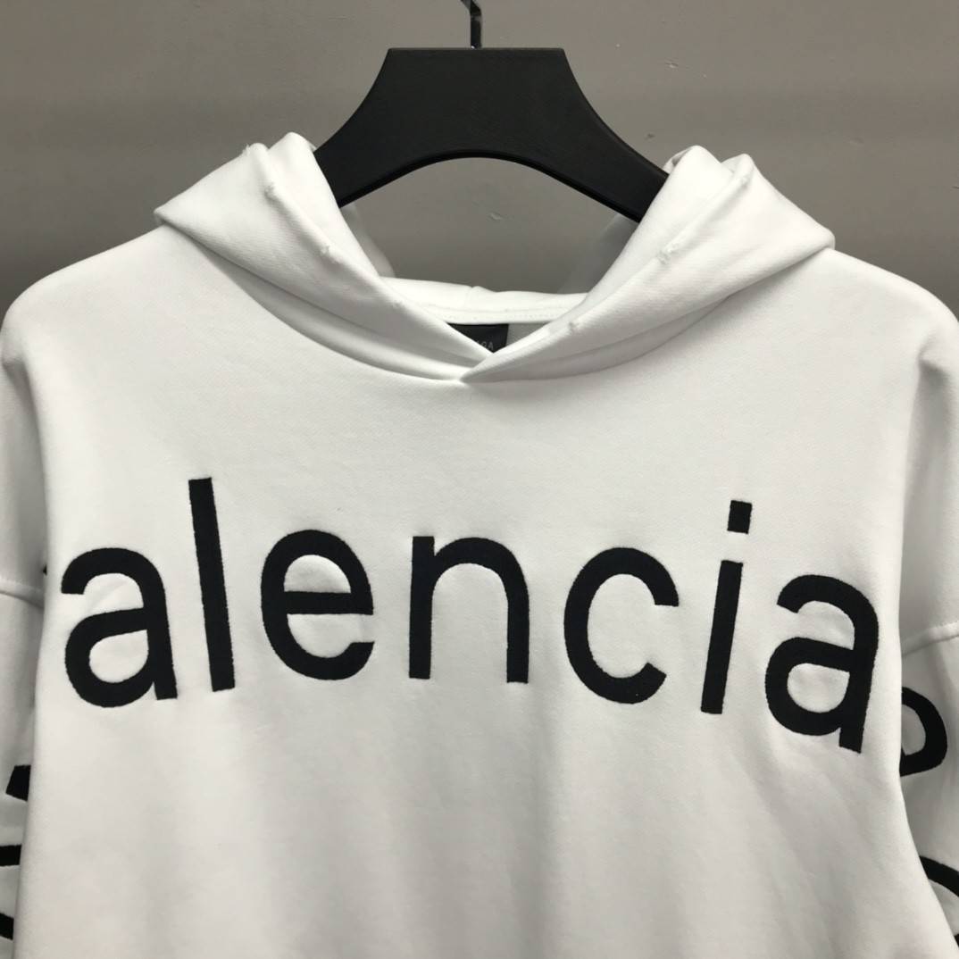 Balenciaga lettered hooded sweatshirt