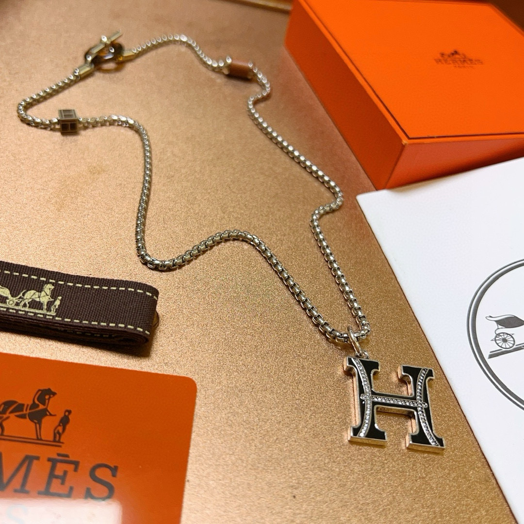 Hermès Necklace Pig Nose Necklace Series Jewelry Imported Customization Must-Have for Men and Women!