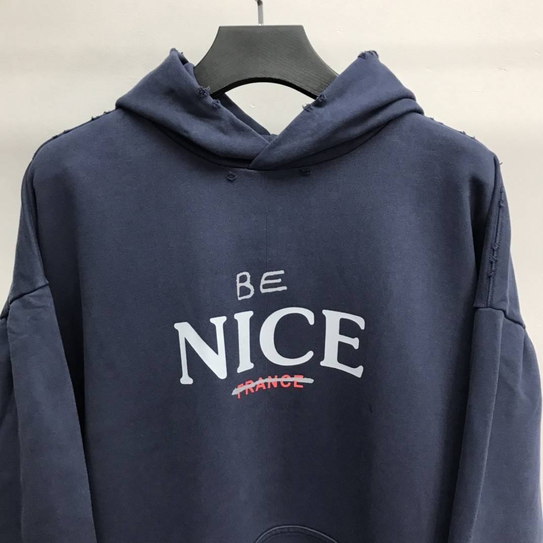 Balenciaga BE NICE hooded sweatshirt