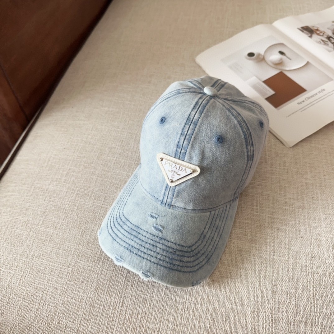 [#4813] Prada baseball cap peaked ca p hat