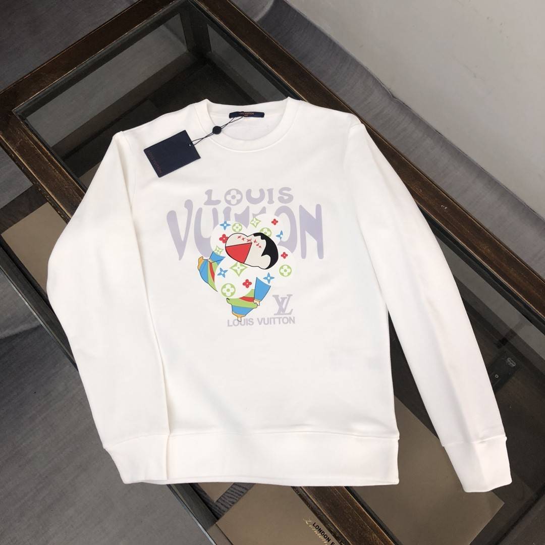 Louis Vuitton 2023 new autumn and winter couples style round neck sweatshirt