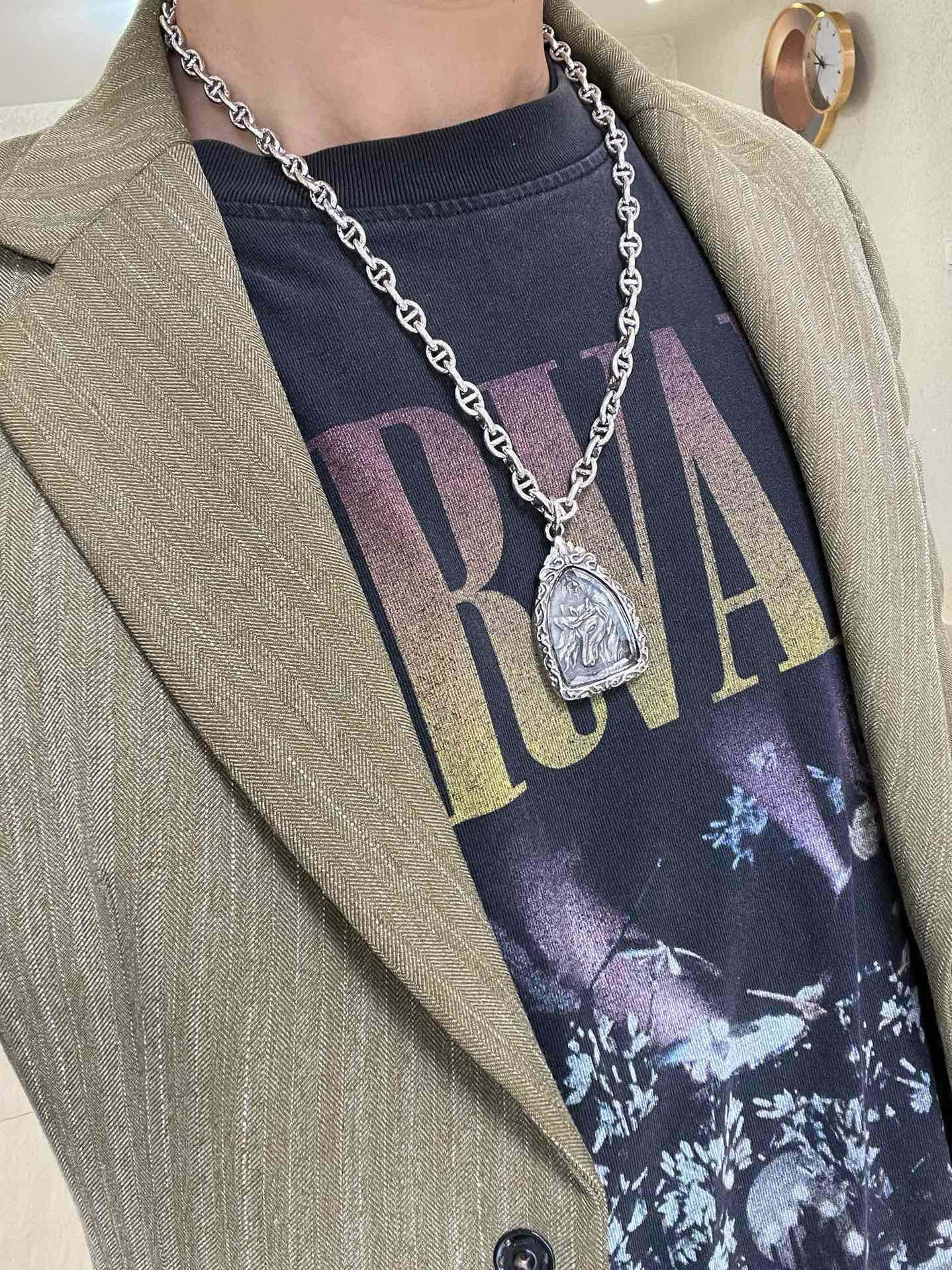 Hermès necklace, Hermès necklace series jewelry, imported and customized. High-end chain, classic match, a must-have for men and women!