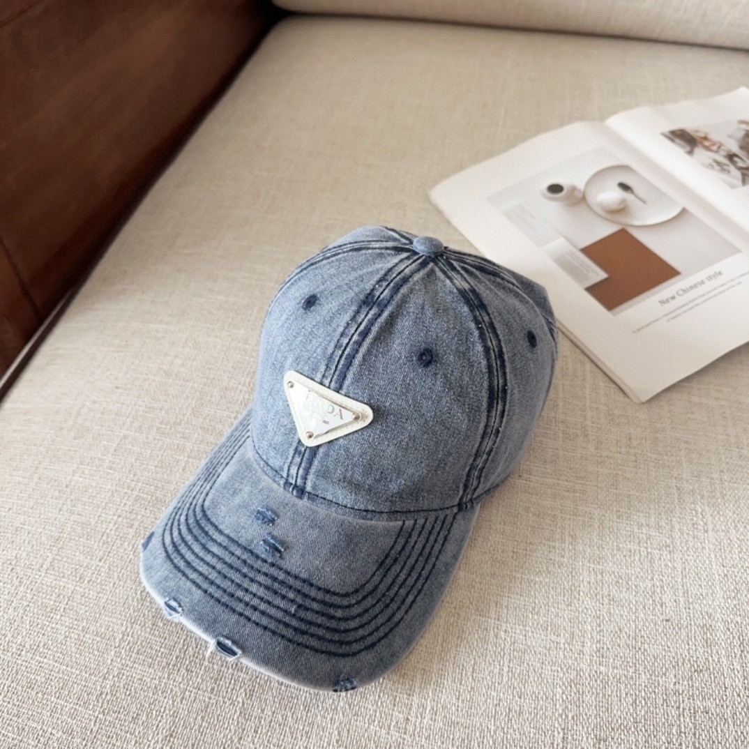 [#4814」 Prada baseball cap peaked ca p hat
