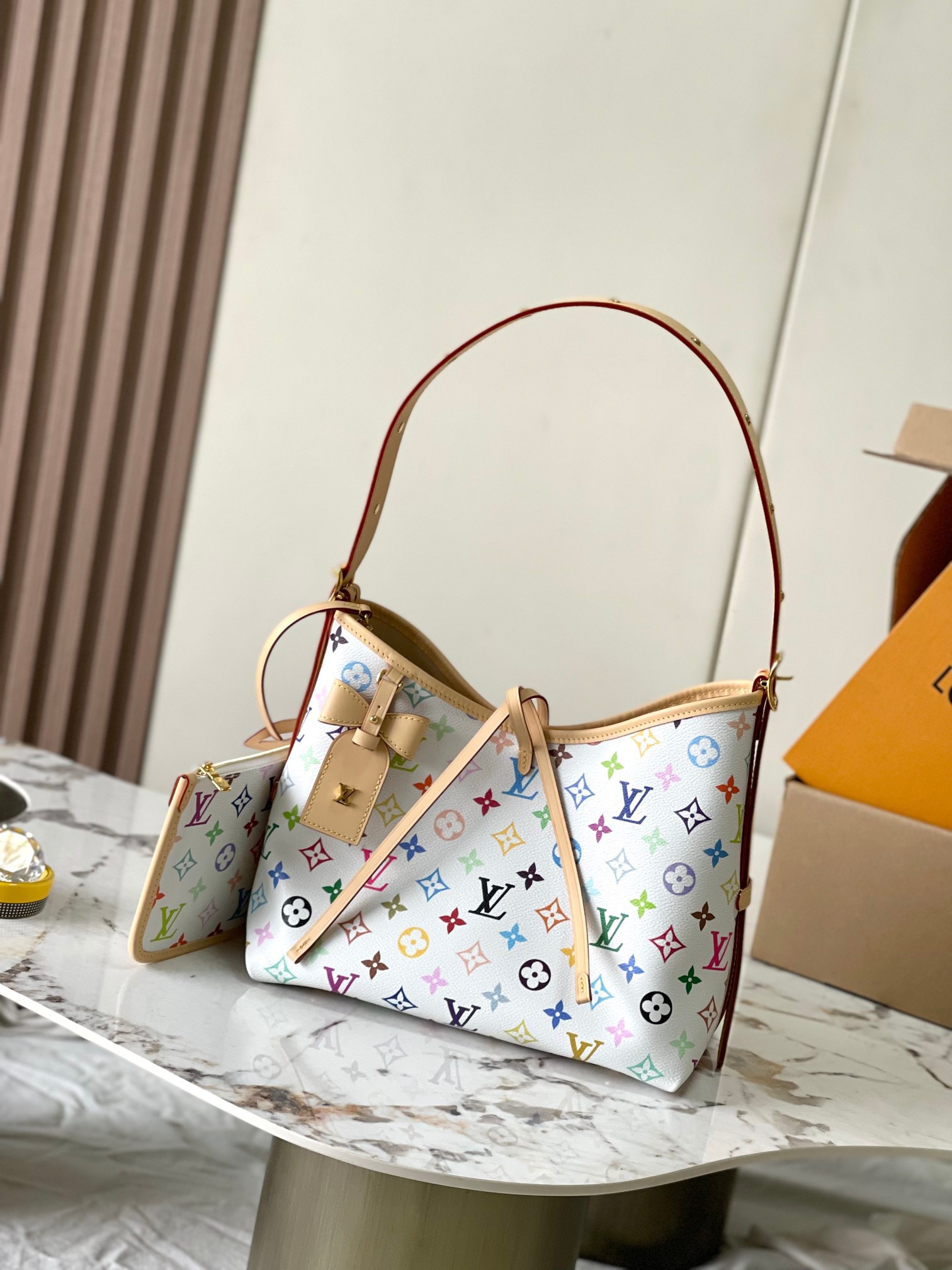 L*V x Takashi Murakami Carryall PM