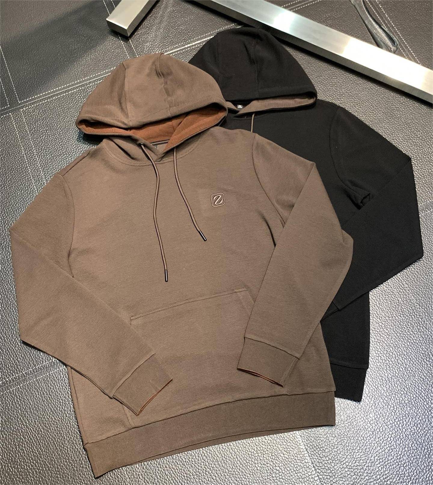 Zegna Men''s casual hooded sweatshirt