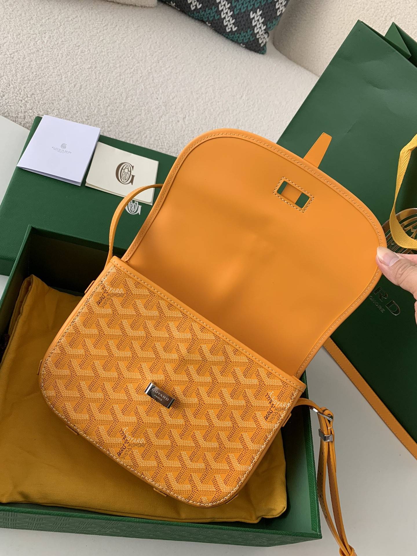 Goyard BeL*Védère bag Top Quality  Size:21.5*16*6cm