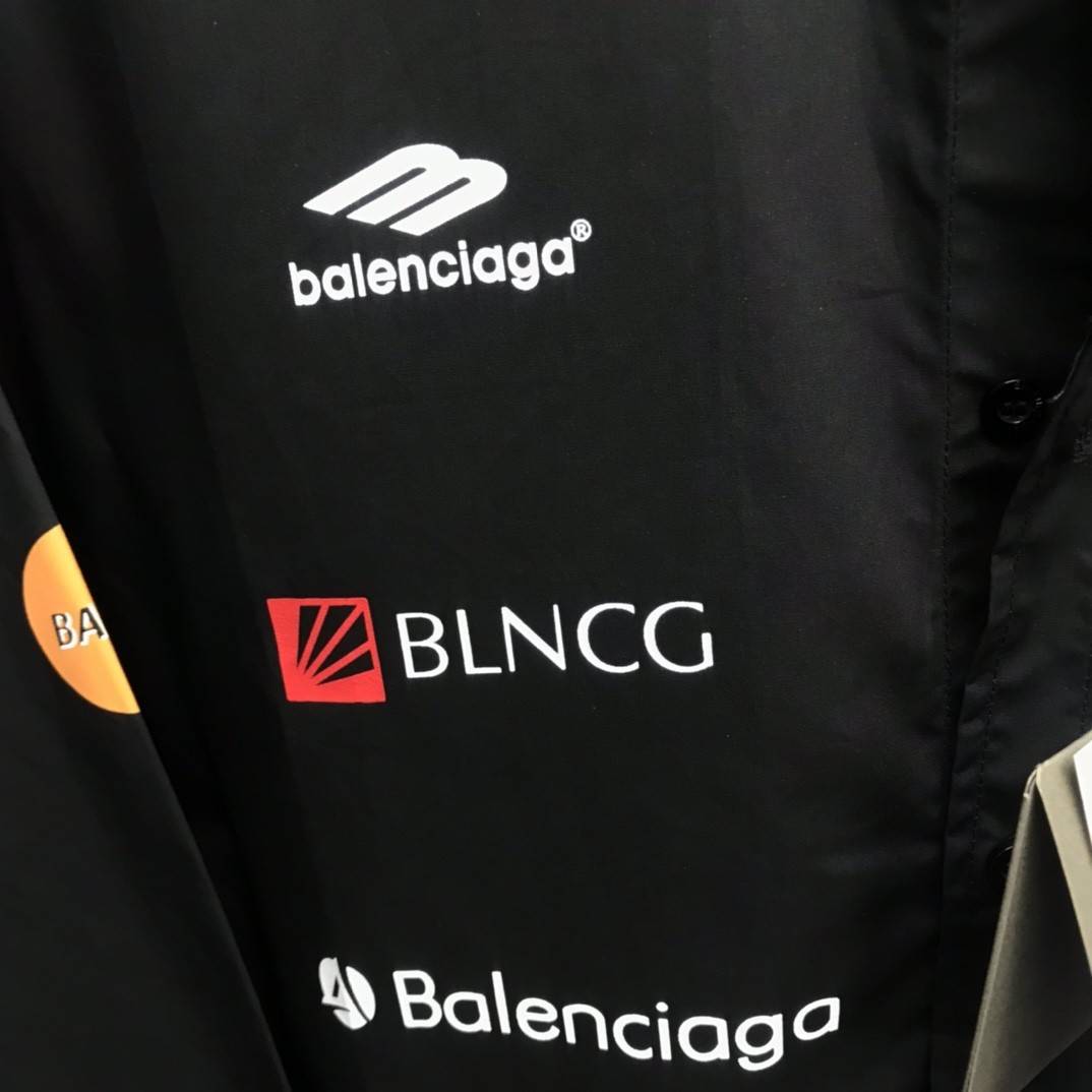 Balenciaga LOGO LOGO racing style long sleeve shirt