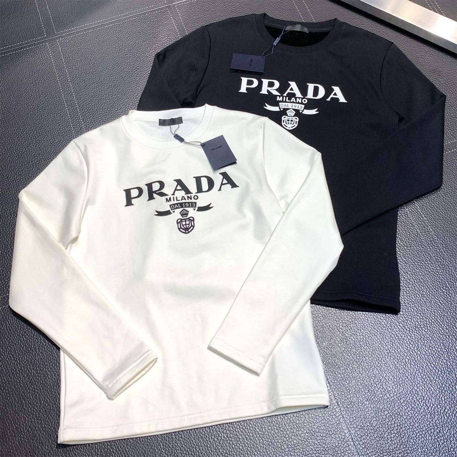 Prada men''s fleece long sleeves
