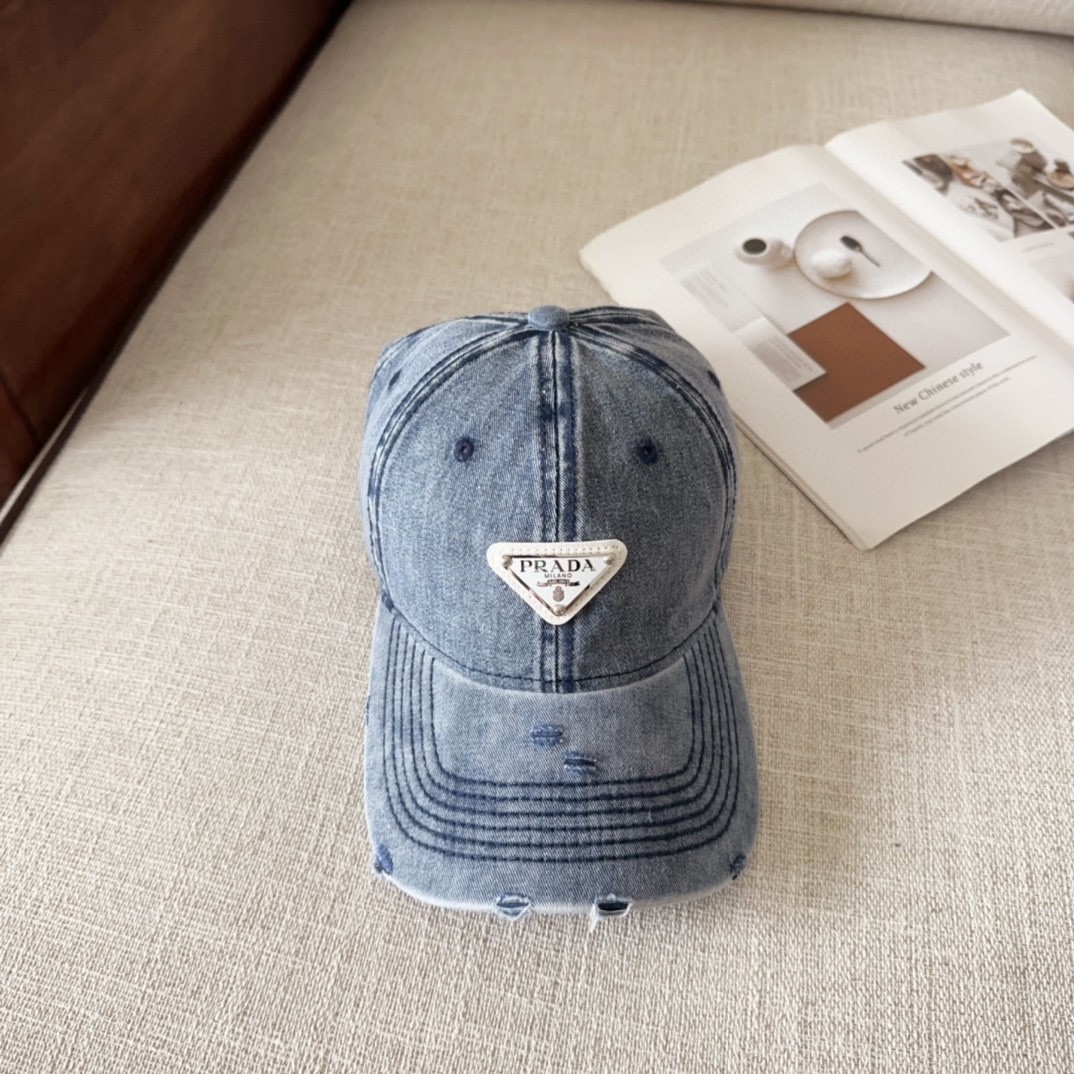 [#4814」 Prada baseball cap peaked ca p hat
