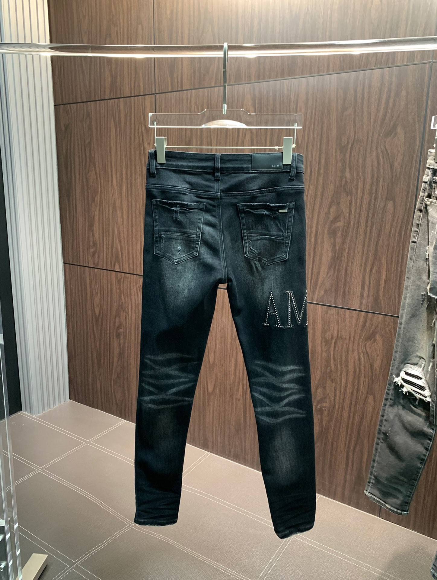 Amiri slim fit petite straight jeans