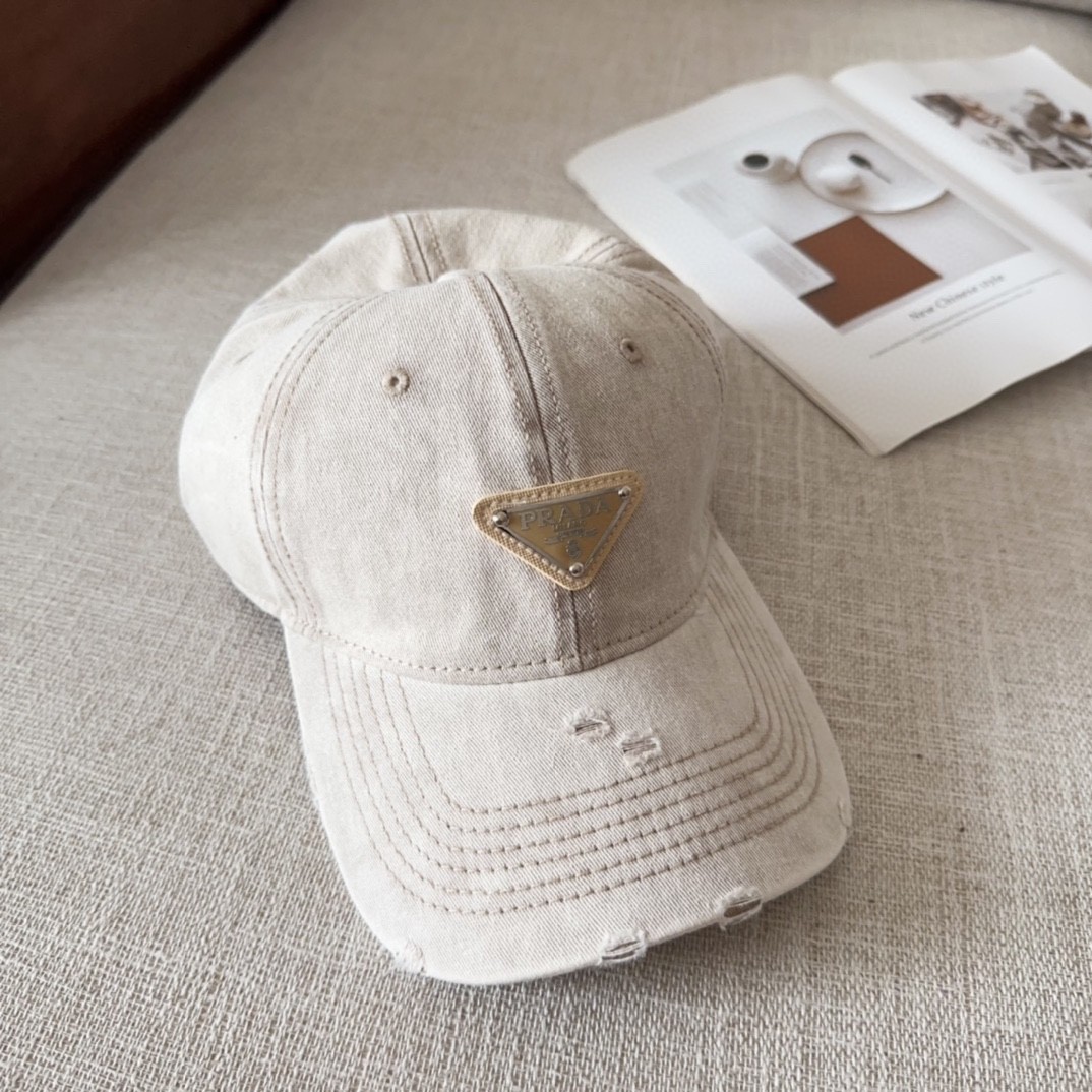 [#4811」 Prada baseball cap peaked ca p hat