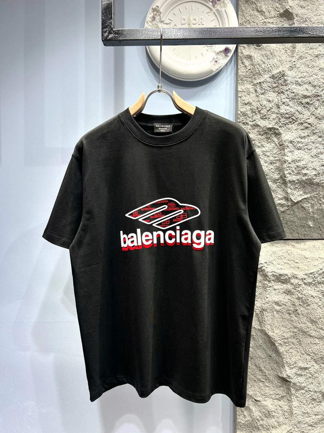 Silicone Overlapping Letter T Shirt