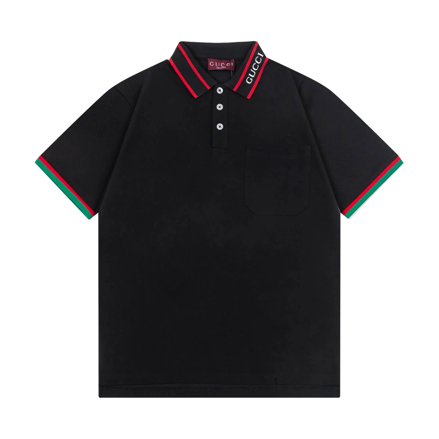Two-Tone Stripes Polo T Shirt