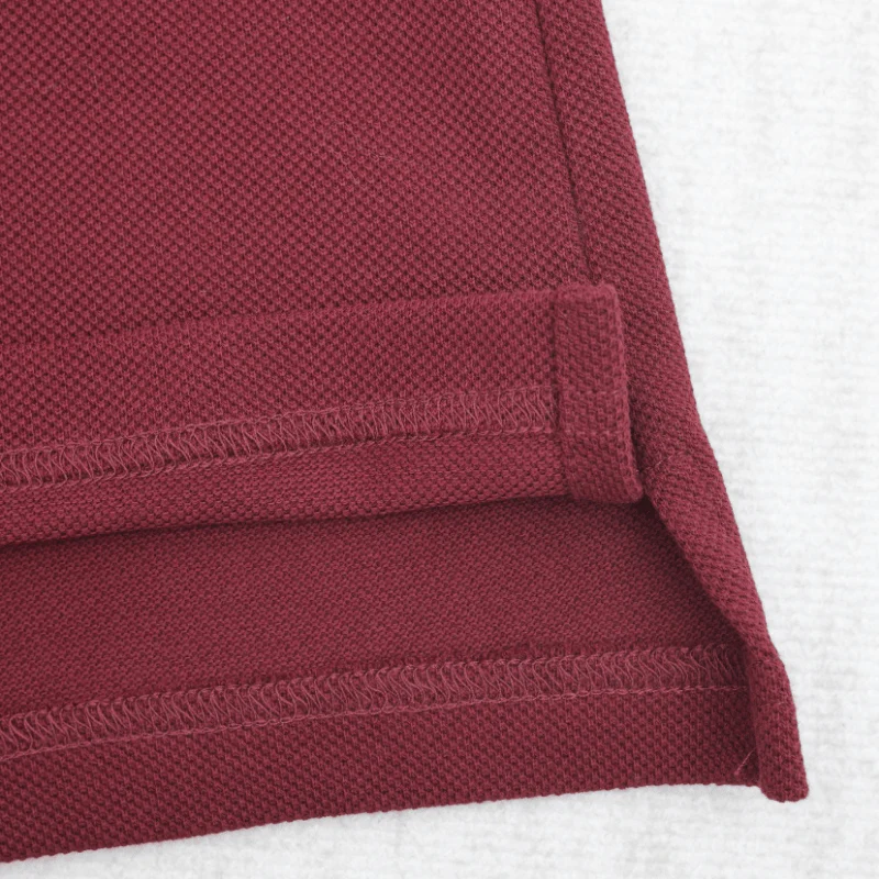 Chic Overlapping Print Polo Shirt