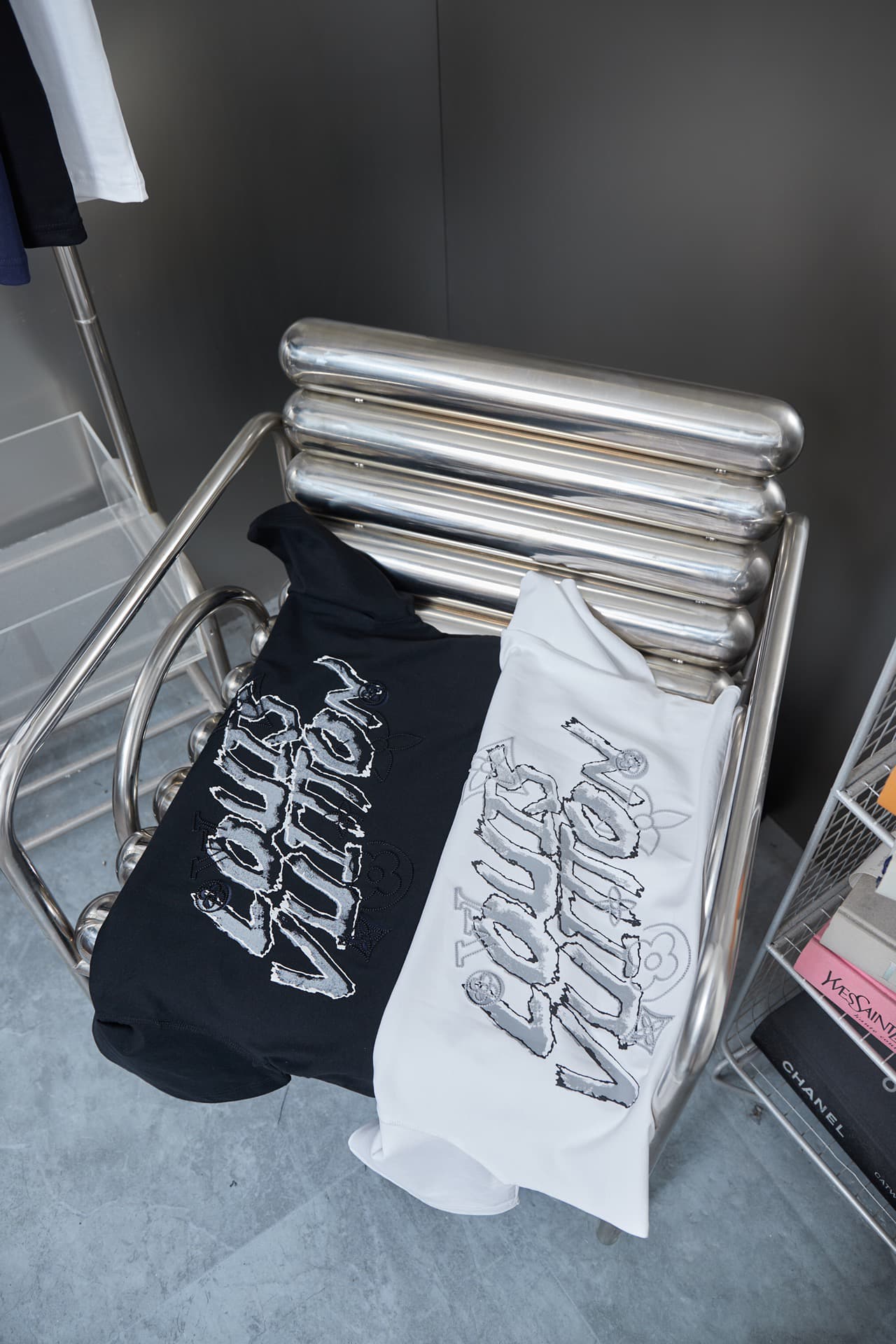 Back Graffiti Print + Front Embroidery T-shirt