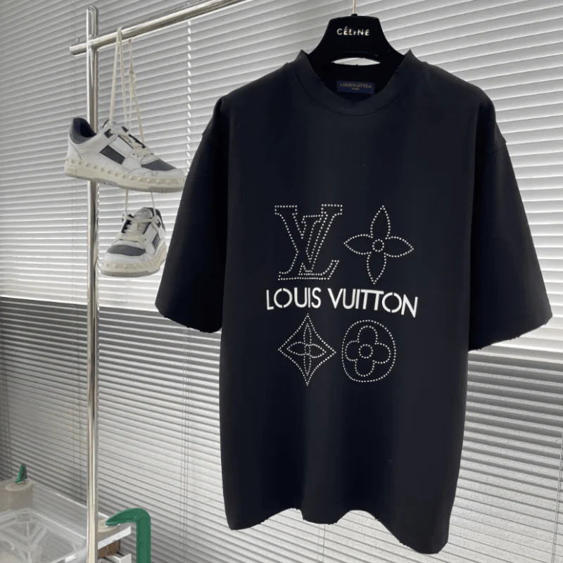 White Pearl Rhinestone 3D T-Shirt