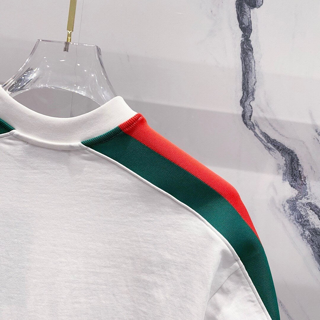 Red And Green Stripes T Shirt