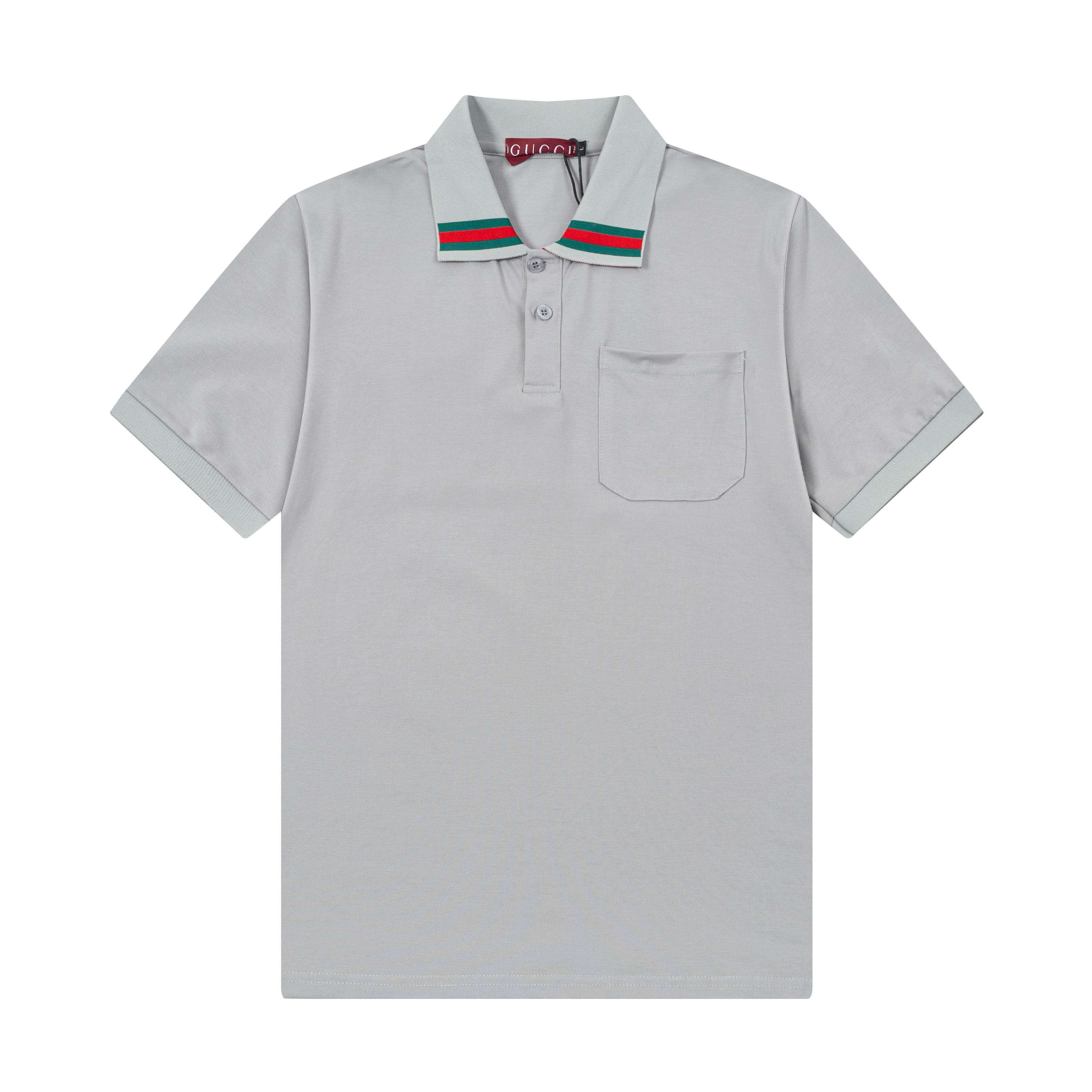 Neckline Stripes Polo Shirt