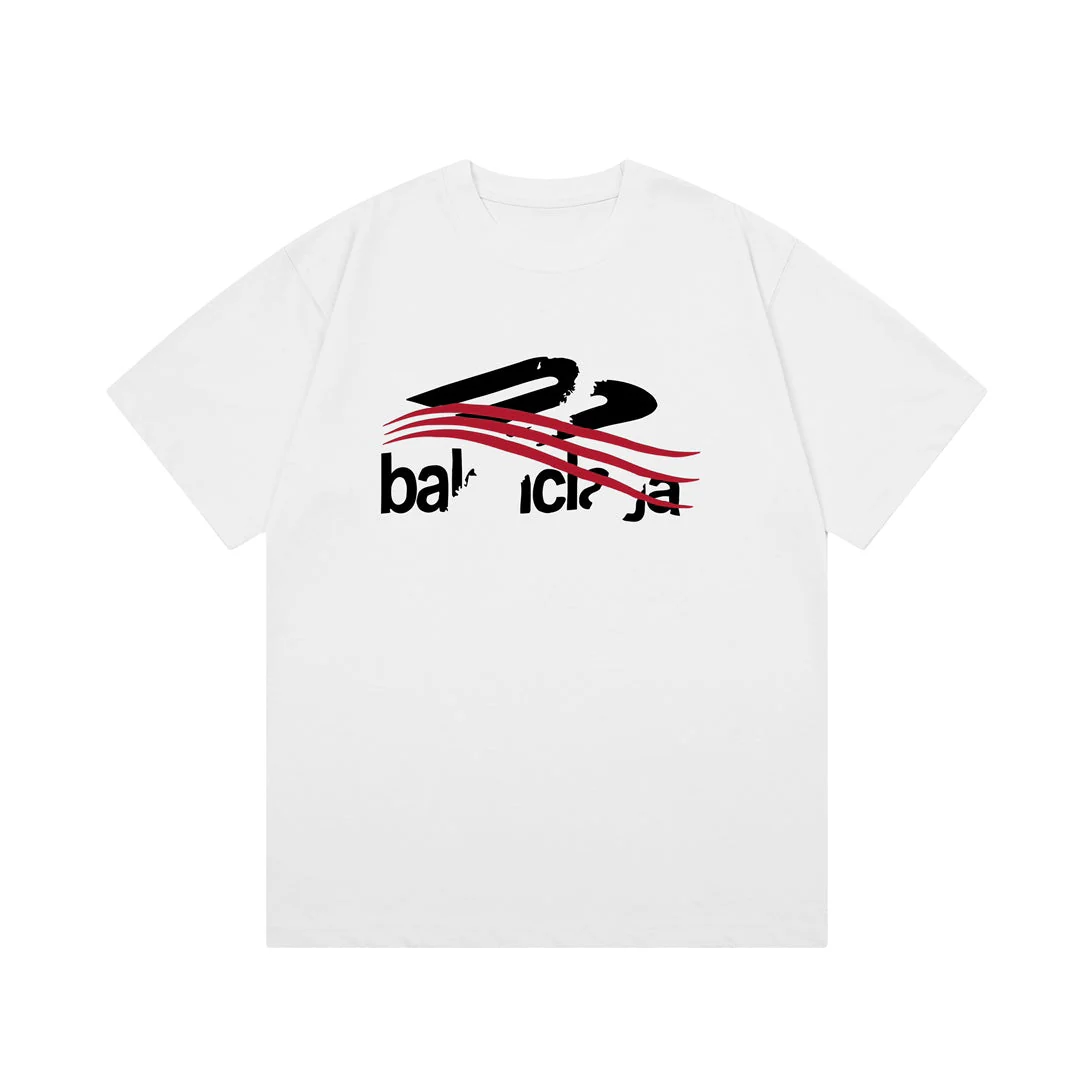 Incomplete Graffiti Print T Shirt