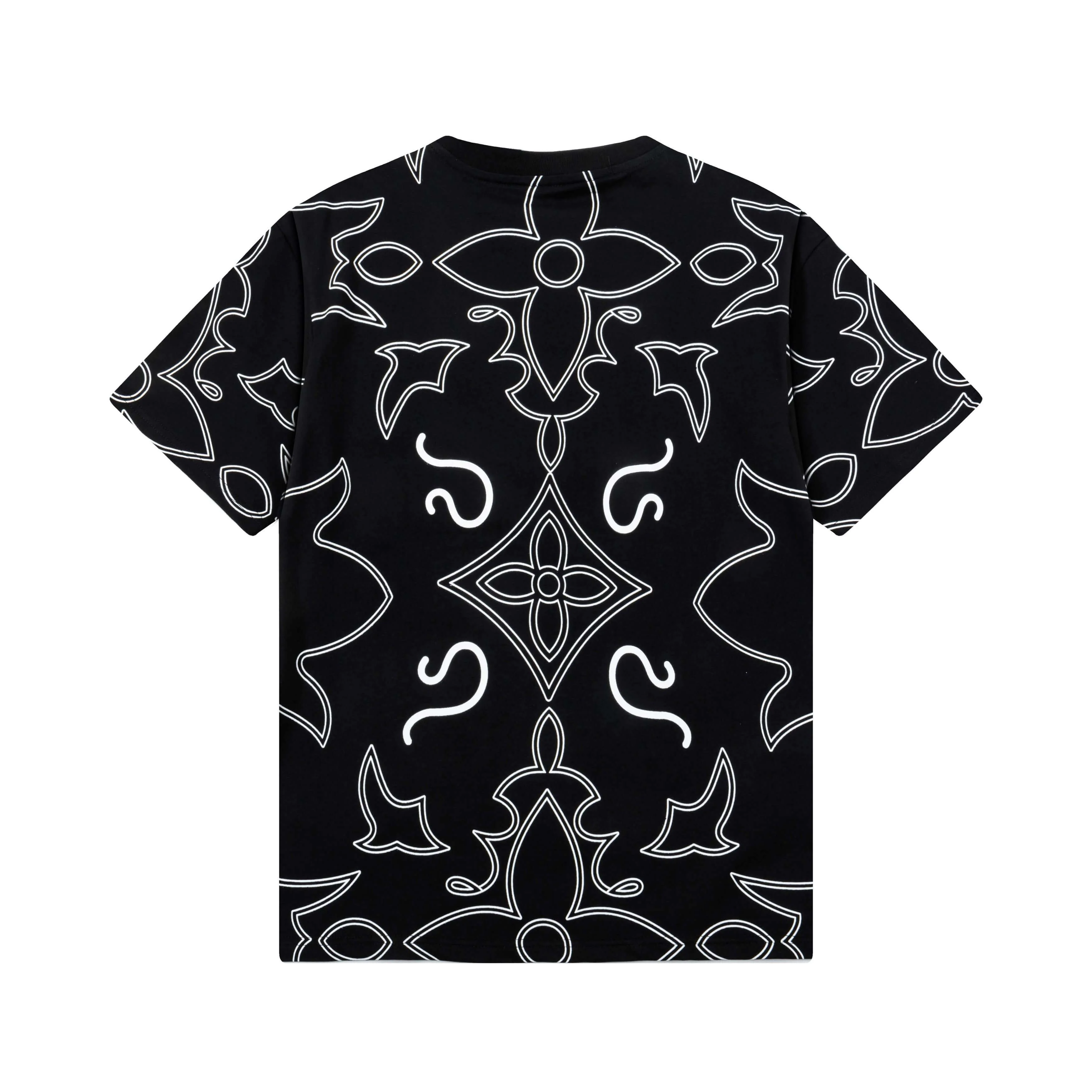 Full Print Stripes T Shirt