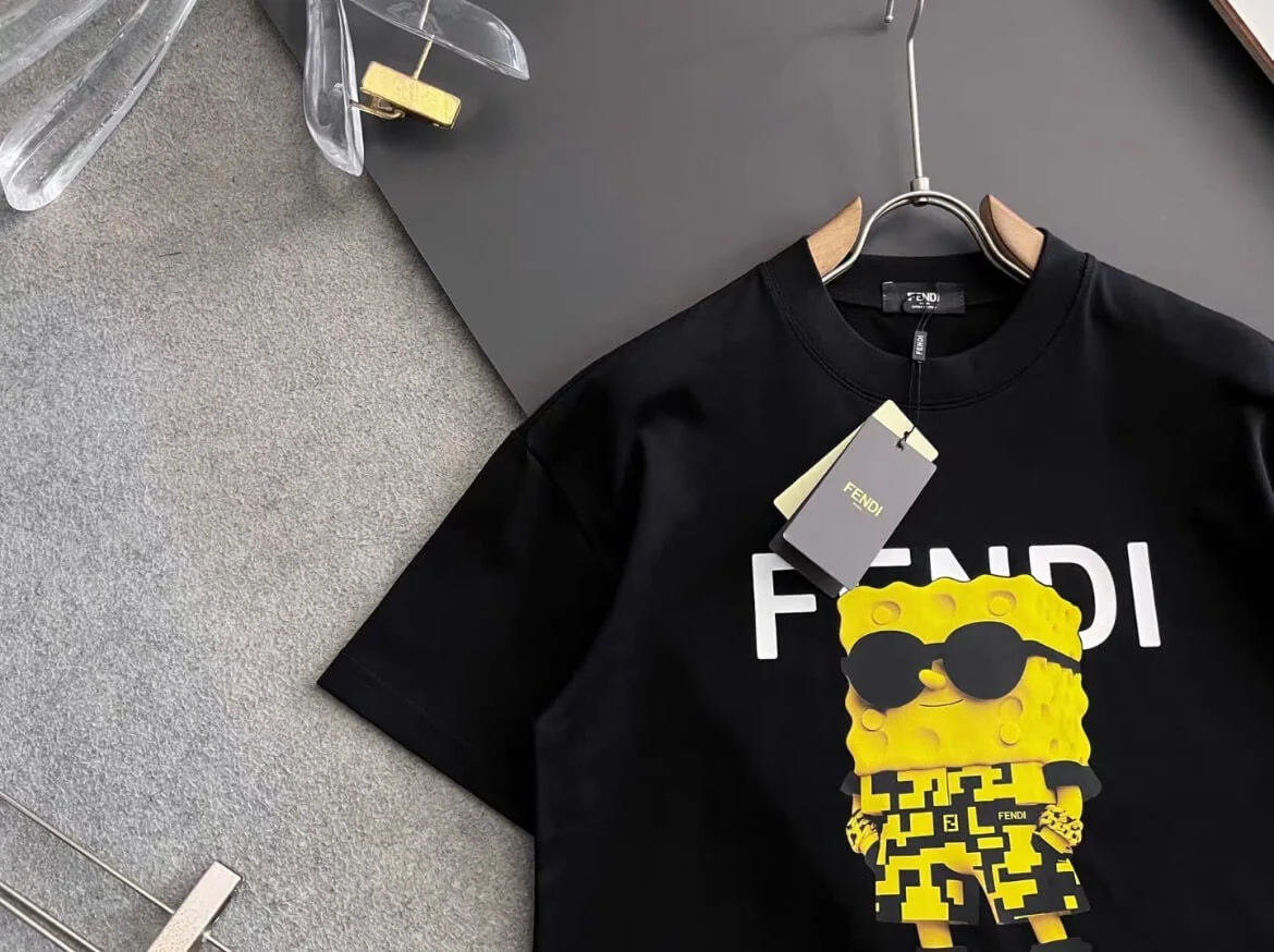 SpongeBob Cartoon Print T Shirt