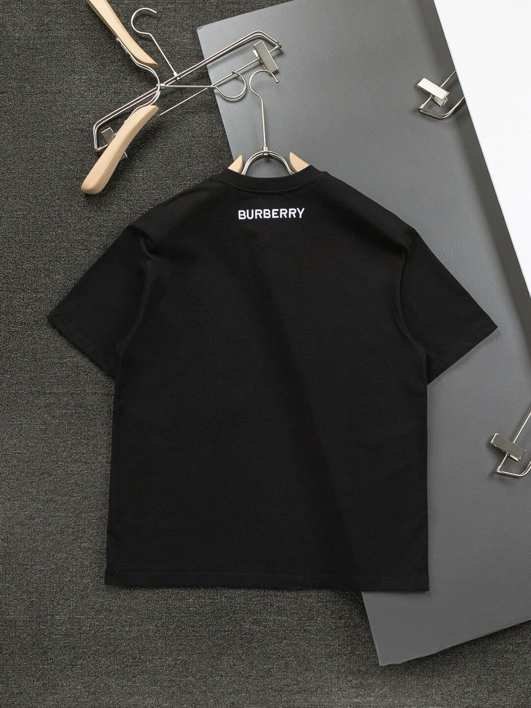 Brown Striped Embroidery T Shirt