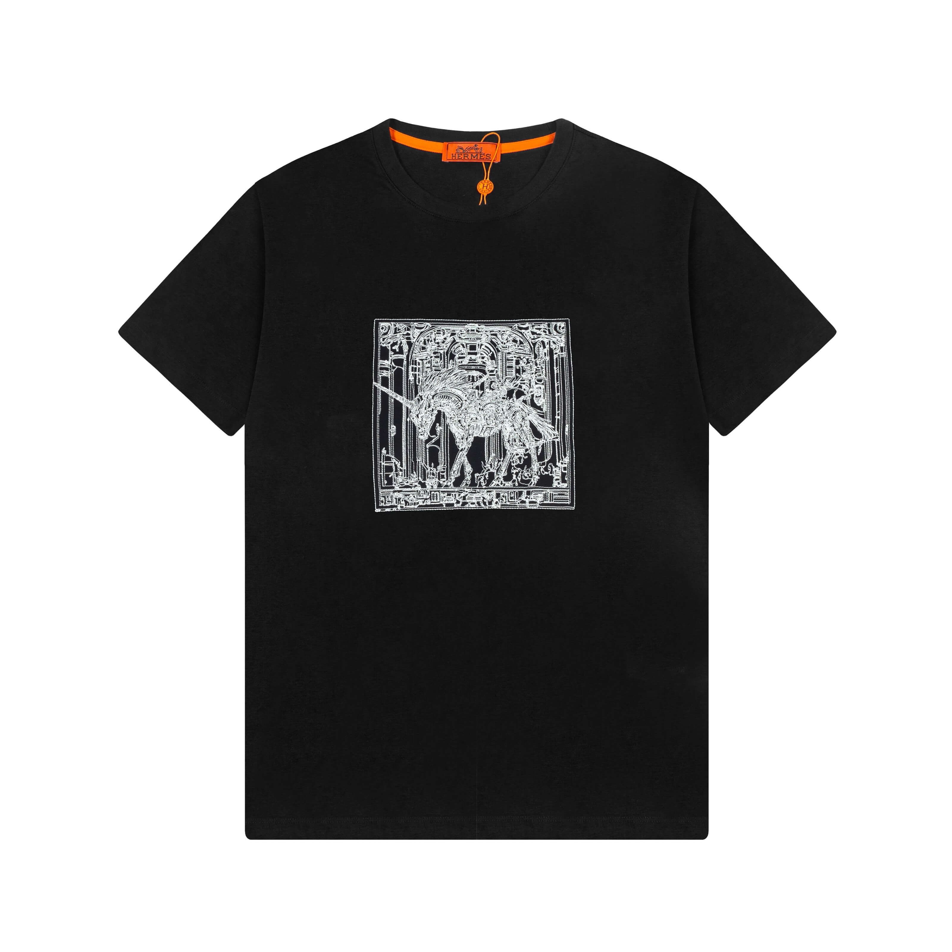 Exquisite Horse Embroidered T-Shirt