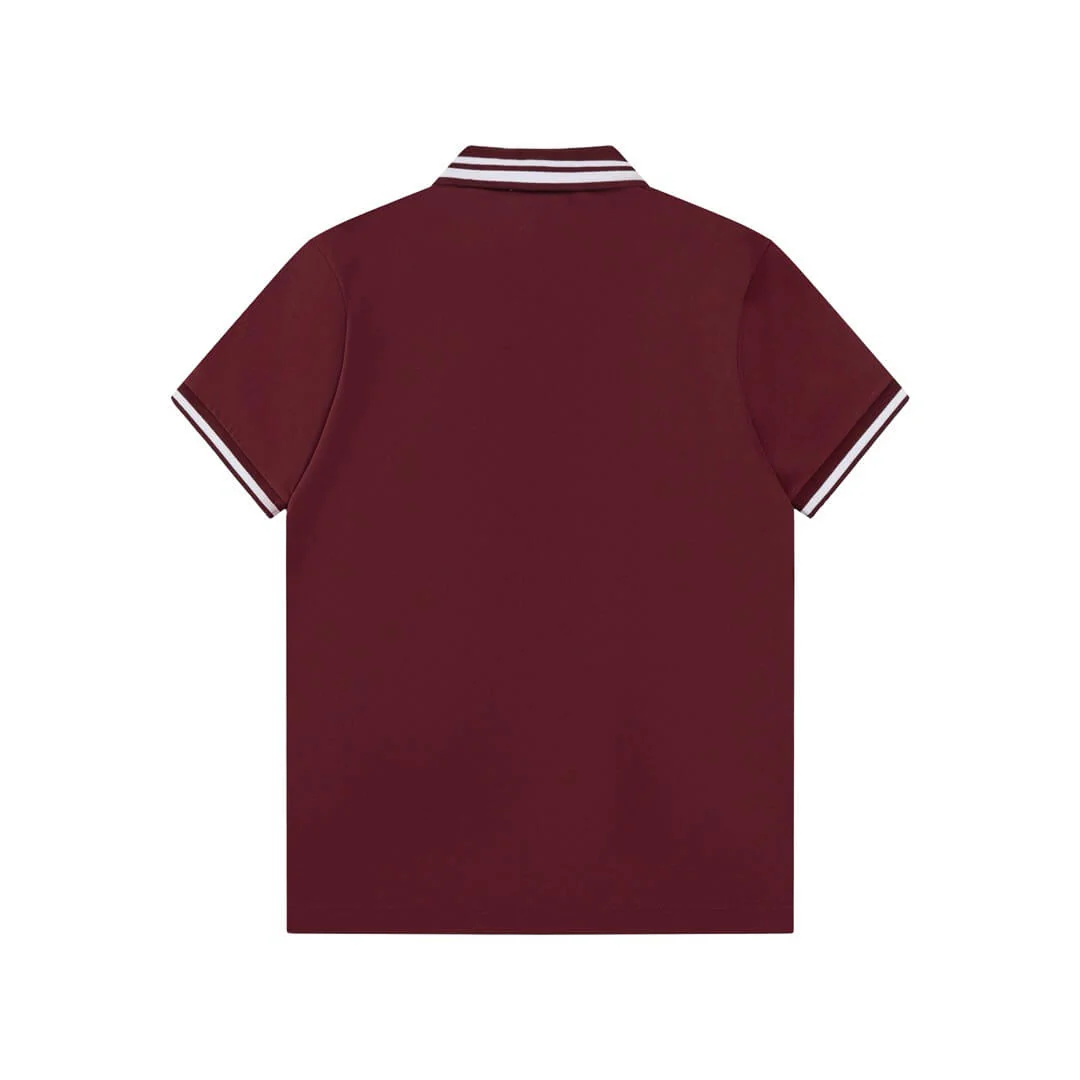 Letter Embroidery Polo T Shirt