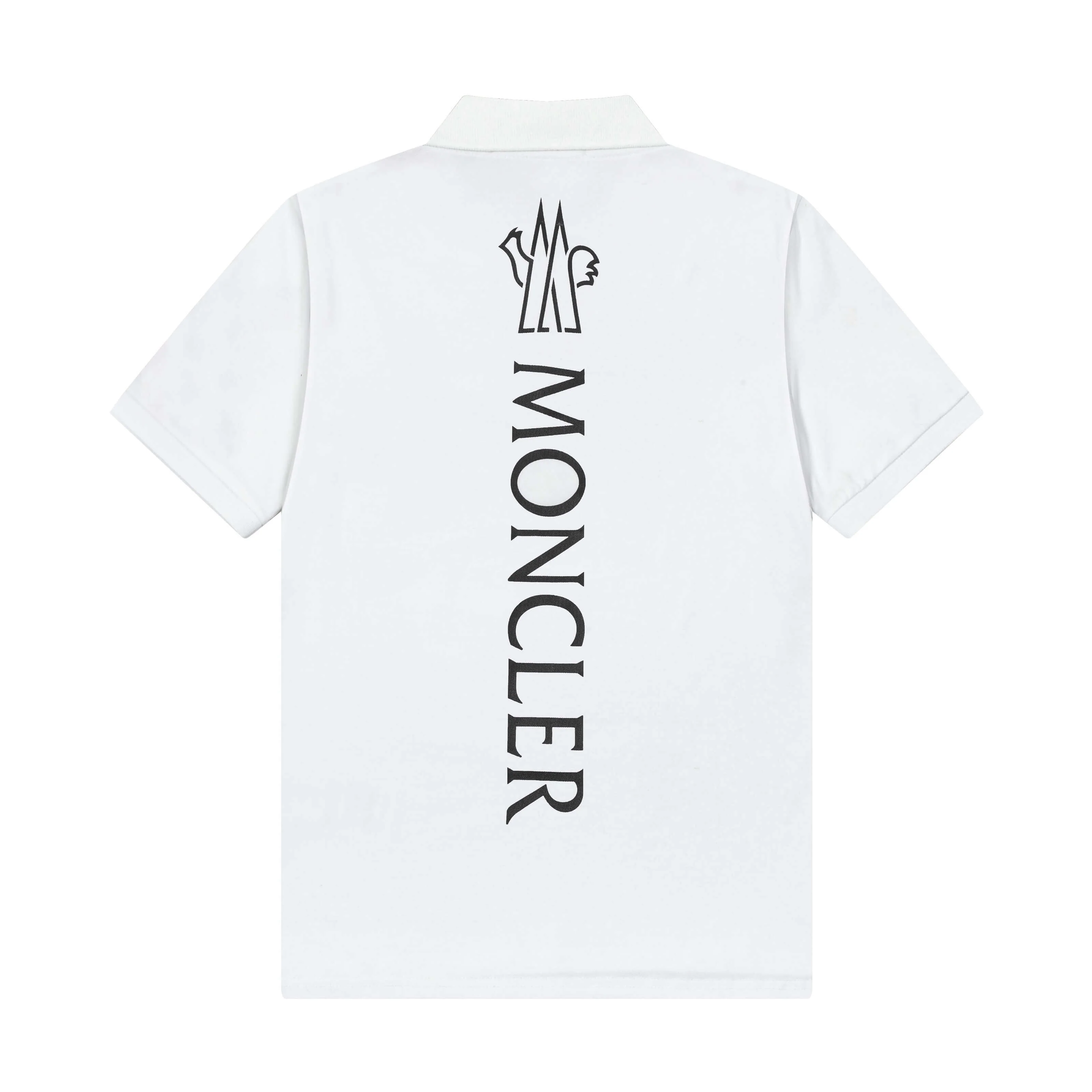 Back Letter Print Polo Shirt