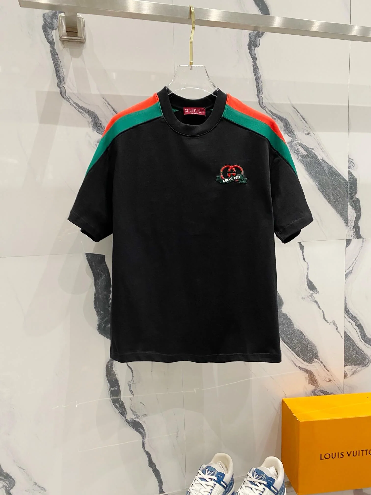 Red And Green Stripes T Shirt